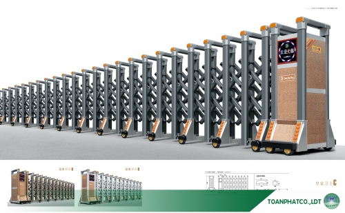 Cổng xếp hợp kim nhôm 32-63-64