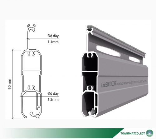 892 cửa cuốn siêu êm giảm chấn 2 chiều