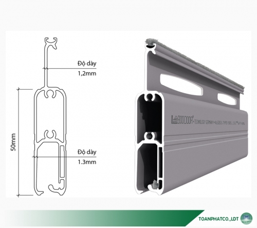 985 cửa cuốn siêu êm giảm chấn 2 chiều