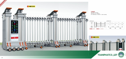 Cổng xếp hợp kim nhôm ANDA-077-078