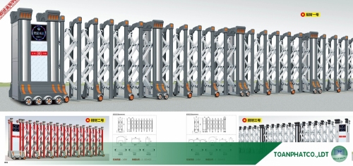 Cổng xếp hợp kim nhôm ANDA-093-094